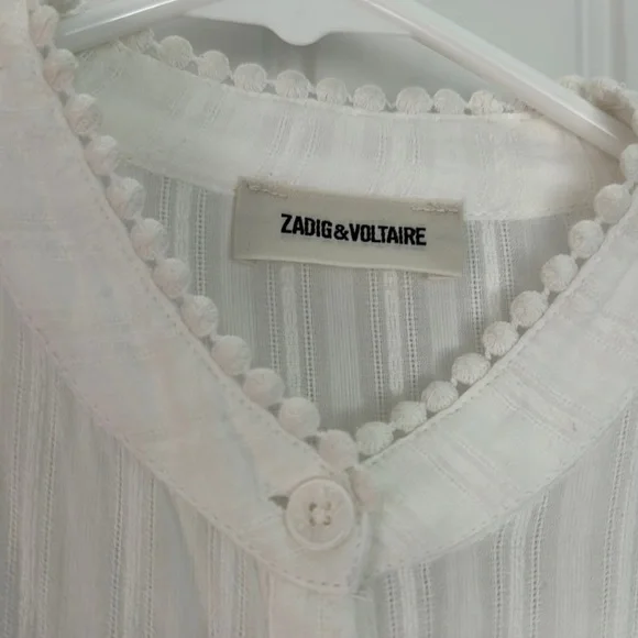 Zadig & Voltaire Ranil White Long Sleeve Dress - Picture 6 of 13